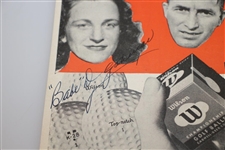 Babe Zaharias Signed 1948 Oversize Wilson Golf Ball Advertisement JSA ALOA