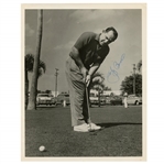 Yogi Berra 1960s Signed 8x10 Golfing Photograph JSA ALOA