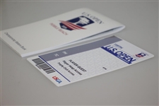 Player/Caddie 2019 US Open at Pebble Beach Yardage Book with Player Guest Badge