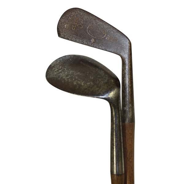 Vintage MacGregor Rustless Cleek Thistle & Percy Atwood Hand Forged Niblick