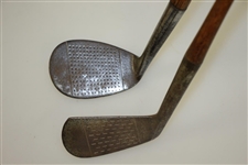 Vintage MacGregor Rustless Cleek Thistle & Percy Atwood Hand Forged Niblick