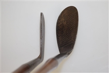 Vintage MacGregor Rustless Cleek Thistle & Percy Atwood Hand Forged Niblick