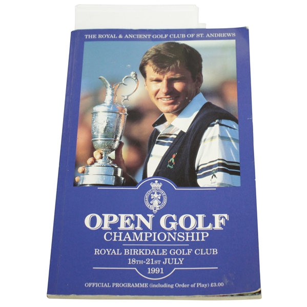 1991 Open Championship Birkdale Field Signed Program - Player, Floyd & Crenshaw Etc. JSA ALOA