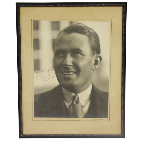 Paul Runyan Signed Oversize Framed Period Photo by Photographer D Scott Chisholm JSA ALOA