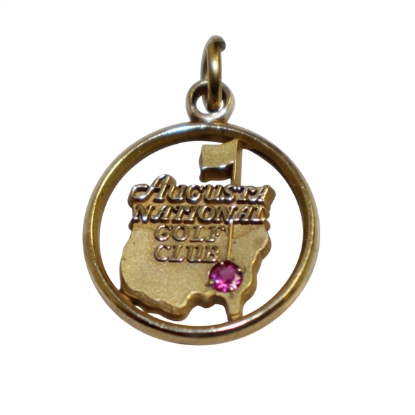 Augusta National Long Term Employee Service Pin - Logo with Ruby