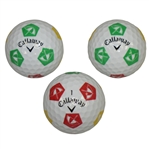 Arnold Palmer Umbrella Logo Callaway Truvis Golf Balls Sleeve of Three