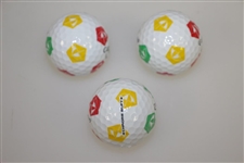 Arnold Palmer Umbrella Logo Callaway Truvis Golf Balls Sleeve of Three