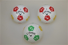 Arnold Palmer Umbrella Logo Callaway Truvis Golf Balls Sleeve of Three