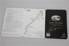 Jack Nicklaus Signed The Old Course at St. Andrews Scorecard in Gold FULL JSA #Z70244