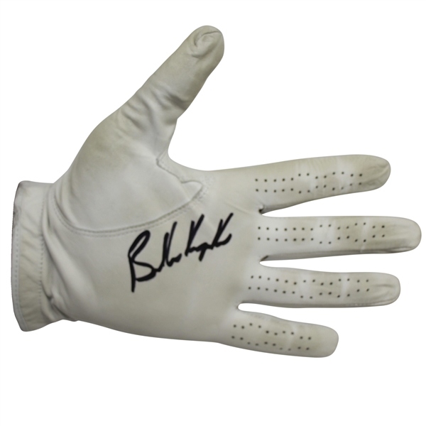 Brooks Koepka Signed Course Worn Personal Nike Golf Glove JSA ALOA