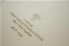 Pine Valley Golf Club Warner Shelly Bowl Ceramic Plate - Featuring 7th Hole