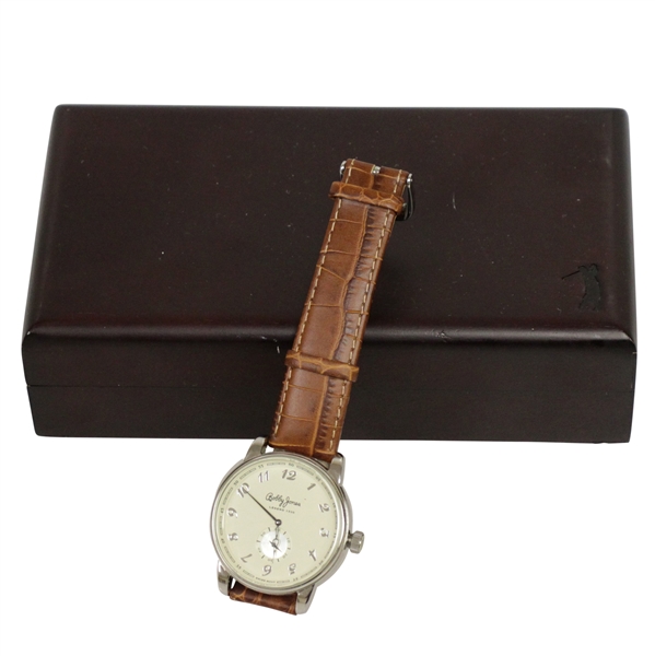 Bobby Jones Presidents Cup Stainless Steel Watch in Wooden Presentation Box