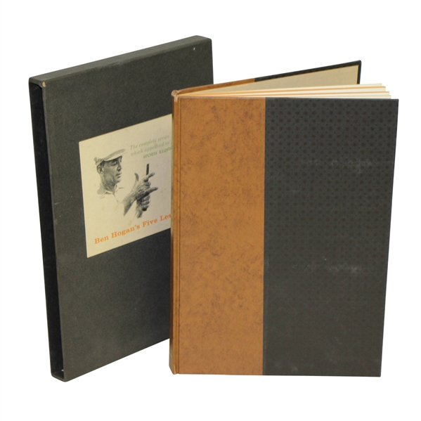 1957 1st Deluxe Edition "Ben Hogans Five Lessons" Golf Book - with Slipcase