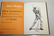 1957 1st Deluxe Edition Ben Hogans Five Lessons Golf Book - with Slipcase
