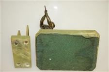 Marble Desk Set w/ Bronze Time Period Golfer 