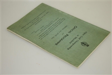 1935 Open Championship at Muirfield Official Programme - Alf Perry Winner