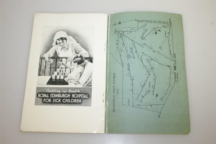 Lot Detail - 1935 Open Championship at Muirfield Official Programme ...