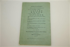 1935 Open Championship at Muirfield Official Programme - Alf Perry Winner