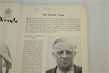 1959 The Walker Cup at Muirfield Program Signed by Team Including Nicklaus JSA ALOA