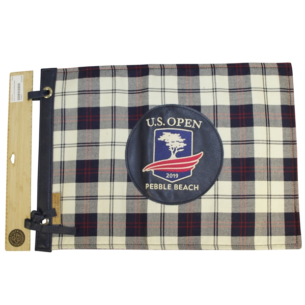 2019 US Open at Pebble Beach Embroidered Tartan Seamus Flag - Ltd Ed - Only 75 Made!