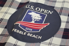 2019 US Open at Pebble Beach Embroidered Tartan Seamus Flag - Ltd Ed - Only 75 Made!