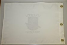2019 US Open at Pebble Beach Bling 'Embroidered' White Flag