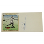 Greg Norman Signed 1986 Turnberry 115th Open Championship Cachet JSA ALOA