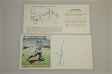 Greg Norman Signed 1986 Turnberry 115th Open Championship Cachet JSA ALOA