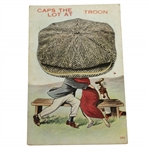 Vintage Pop Up Caps The Lot At Troon Postcard - Unusual Novelty Card