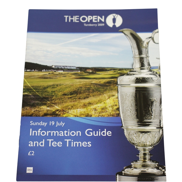 2009 Open Championship at Turnberry Information Guide & Tee Times Program