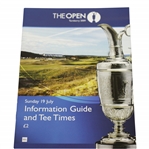 2009 Open Championship at Turnberry Information Guide & Tee Times Program