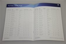 2009 Open Championship at Turnberry Information Guide & Tee Times Program