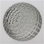 Tiffany & Co Luxury Leaded Crystal Art Glass Golf Ball Paperweight