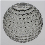 Tiffany & Co Luxury Leaded Crystal Art Glass Golf Ball Paperweight