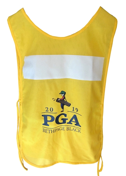 Yellow 2019 PGA Championship at Bethpage Black Caddy Bib