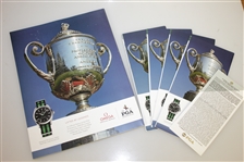 Brooks Koepka Signed 2019 PGA Championship at Bethpage Black White Flag w/ Program & Tickets JSA ALOA