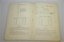 1954 Open Championship at Royal Birkdale Wednesday Program with Draw Sheet