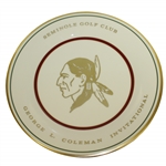 Seminole Golf Club George L. Coleman Invitational Trophy Plate