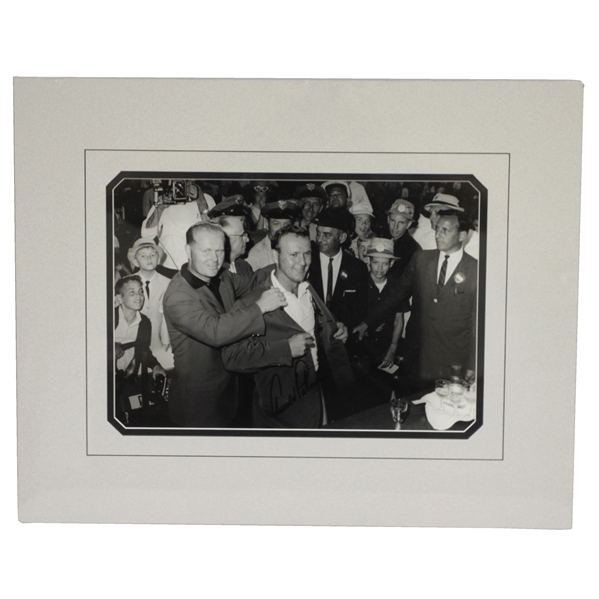 Arnold Palmer Signed 1964 Green Jacket Ceremony Oversize Photo w/ Jack JSA ALOA 