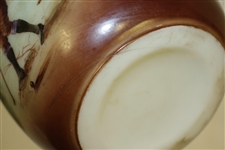 Circa 1910 Large Milk Glass Tobacco Humidor Purported to be by The Handel Co.