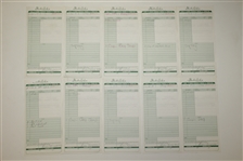 Twenty Ben Hogan Signed Shady Oaks Country Club Member Checks/Receipts JSA ALOA