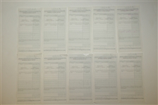 Twenty Ben Hogan Signed Shady Oaks Country Club Member Checks/Receipts JSA ALOA