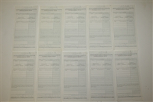 Twenty Ben Hogan Signed Shady Oaks Country Club Member Checks/Receipts JSA ALOA