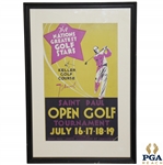 1937 St Paul Open Broadside From Sam Sneads 4th Win - Vibrant Colors
