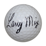 Larry Mize Signed Titleist Logo Ball JSA ALOA