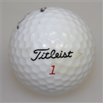 Larry Mize Signed Titleist Logo Ball JSA ALOA