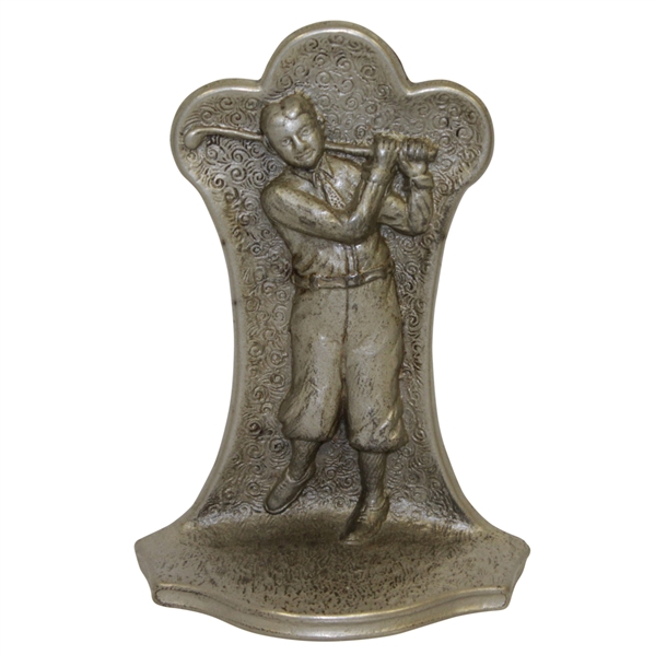 Vintage Post Swing Golfer w/ Bobby Jones Likeness Bookend