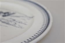 Apsley Decorative Plate w/ Scene of Lady Golfer Putting in Time-Period Attire
