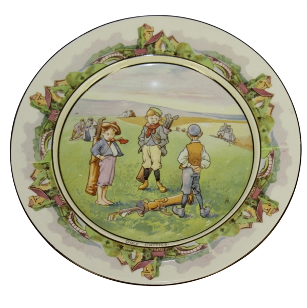 Bridgwood & So. Golf Critics English Plate 