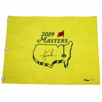 Tiger Woods Signed 2019 Masters Embroidered Flag Limited Ed UDA #BAM113576